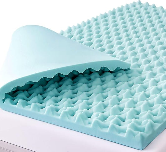 DMI 3-Inch Foam Mattress Topper, Egg Crate Foam Pad, Mattress Pad and Bed Topper for Support, Air Circulation, Pressure Relief and Weight Distribution, Twin Size, 33 x 72 x 3