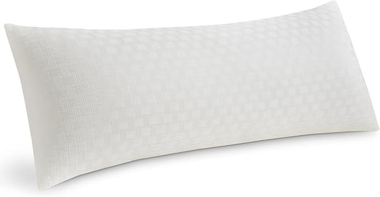 Leeden Full Body Pillow for Adults, Soft and Fluffy Long Pillow Insert, Breathable Pillow for Side Sleepers and Bed Support，20x54 Ivory White