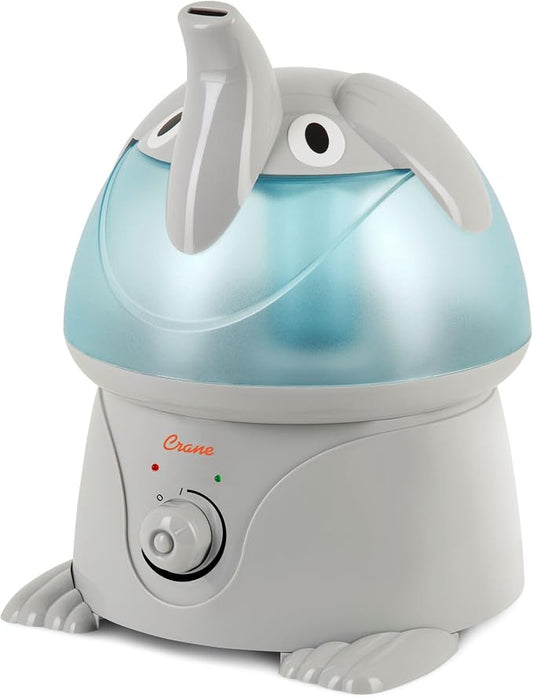 Crane Cute Animal Humidifier for Kids Bedroom and Nursery, Ultrasonic Cool Mist, 1 Gallon, Auto Shut Off, Cool Mist Humidifier