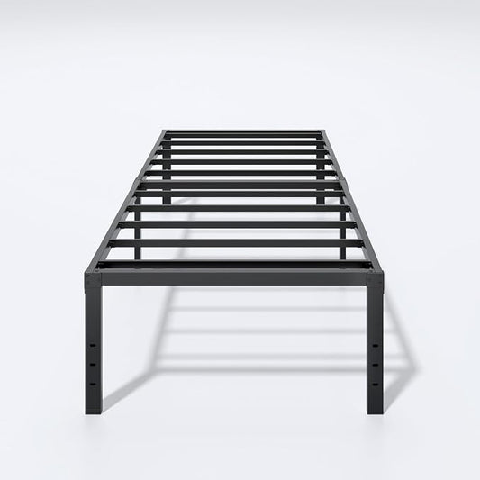 LUMUNANCE Metal Bed Frame Twin Size - 18 Inch Heavy-Duty Twin Platform Bed Frame No Box Spring Needed, Easy Assembly, Noise-Free, Sturdy Mattress Foundation, Underbed Storage Space