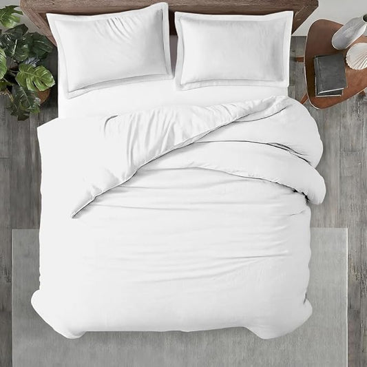 Kotton Culture 1 Pc 120"x120" Duvet Cover Super King Plus/Super Oversize King Size 100% Egyptian Cotton - 600 TC Comforter Cover, Zipper Closure & Corner Ties - Fits Only Extra Large Inserts - White