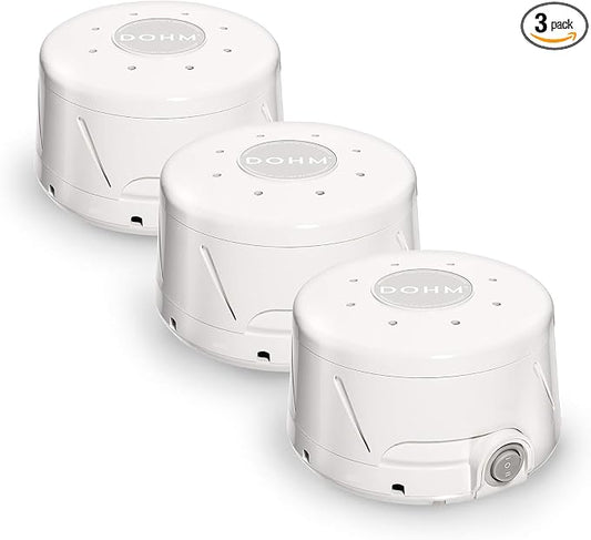 Yogasleep Dohm Classic (3 Pack) The Original White Noise Sound Machine, Soothing Natural Sounds from a Real Fan, Sleep Therapy for Adults & Baby, Noise Cancelling for Office Privacy & Meditation