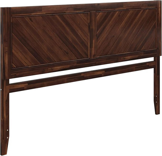 AFI, Canyon King Solid Wood Rustic Farmhouse Headboard, Barnwood