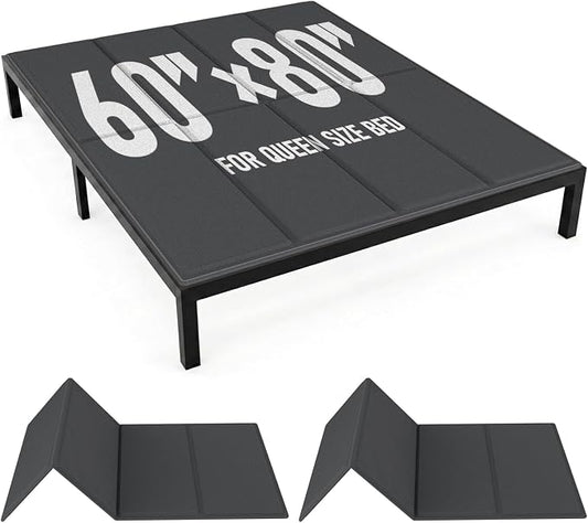 Bunkie Board Queen Size (60x80''), 10mm Bed Boards for Under Mattress, Breathable, Noise Minimizing, Moisture Resistant Bunkieboards, Heavy Duty Bed Support Board for Platform & Slatted Frames