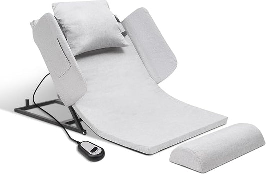 Electric Lifting Bed Backrest with Remote Control, 2–80° Adjustable for Elderly to Sit Up Easily, Comfortable Support for Eating and Resting, 300lb Capacity