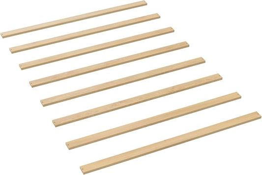 CC KITS Bed Slats for Twin, Full, Queen & King Sizes - Bed Slat Under Mattress Support - Bunkie Board - Box Spring & Mattress Platform Foundation Replacement - Set of 8 Slats (Full - 53")