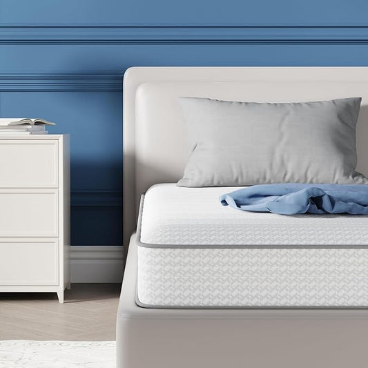 Avenco Twin XL Mattress 6 Inch in a Box, Medium Plush Twin Size Mattresses with Spring Smarts Coil Hybrid Colchones for Pressure Relief, CertiPUR-US Certified