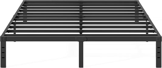 14 Inch King Size Bed Frame Supports up to 2000lbs, No Box Spring Needed, Platform with Heavy Sturdy Metal Steel, Easy Assembly, Under Bed Storage, Noise-Free, Non-Slip