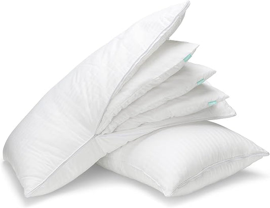 EverSnug Adjustable Layer Luxury Set of 2 Pillows for Side, Front & Back Sleepers, Cooling Hotel Pillows with 3 Layers, Down Alternative Pillow (King)