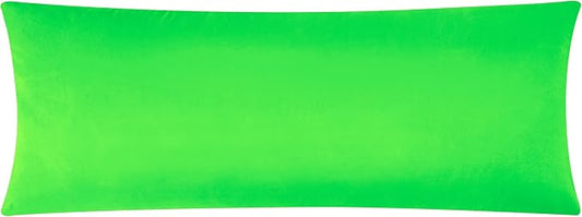 Evolive Ultra Soft Microfiber Body Pillow Cover/Pillowcases 21"x54" with Hidden Zipper Closure (21"x54" Body Pillow Cover, Classic Green)