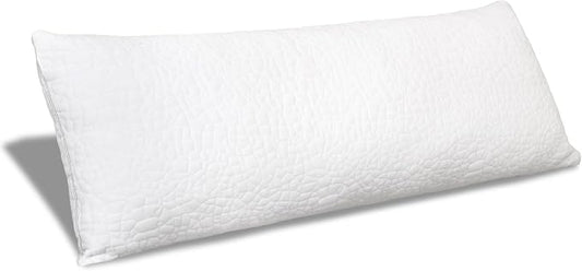 DWCN Adjustable Body Pillow for Adults - 20x60 Inch Shredded Memory Foam Body Pillow with Removable & Washable Pillowcase, Full Body Support for Side Sleepers, Pregnancy & Pain Relief