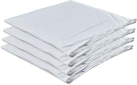 Kingnex 4 Pack Waterproof Feather Proof Pillow Protectors Drool Proof 14"x26" or 16"x26" Pillow Cover