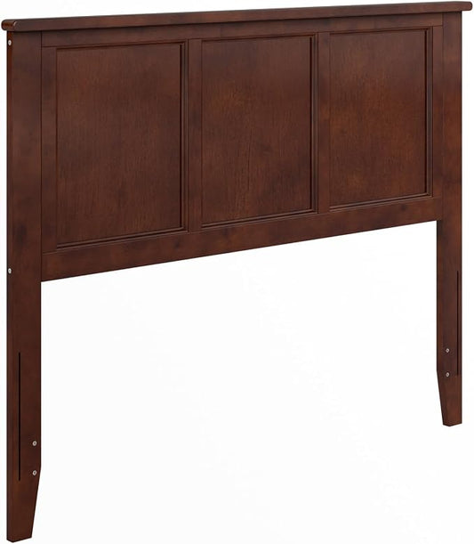 AFI, Madison Full Solid Wood Panel Headboard, Walnut