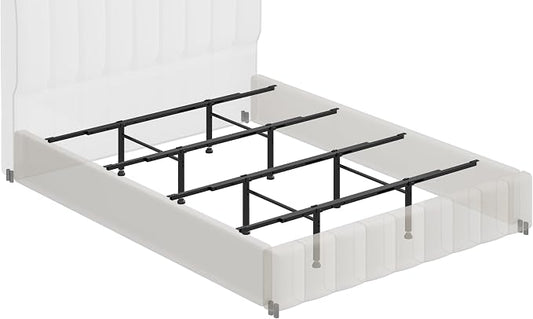 Bed Center Support with 8 Adjustable Legs - Heavy Duty Metal Middle Support Bar System for Full Queen Wood,Upholstered,Metal Beds