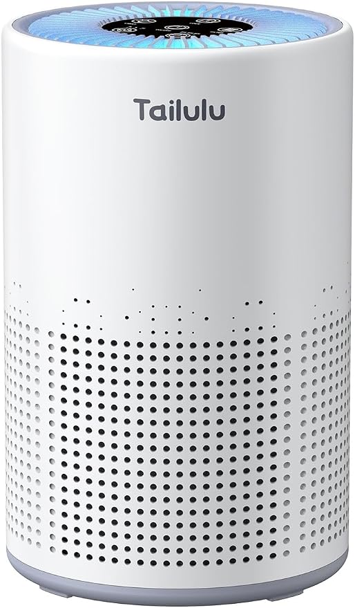 Air Purifiers for Bedroom Home Pets 1200 Ft², Tailulu H13 True HEPA Air Filter Portable Air Purifier with 12dB Sleep Mode, Speed Control, Timer, Quiet Air Cleaner For Odor Dust Smoke Pollen AP050