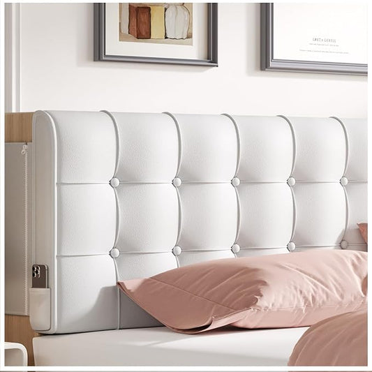 White California King Headboard Pillow Wedge Backrest with Removable Cover for Reading Lumbar Support Pillow Memory Foam for Twin XL Dorm Bed Daybed Couch Decorative Cushion College Dorm Essentials