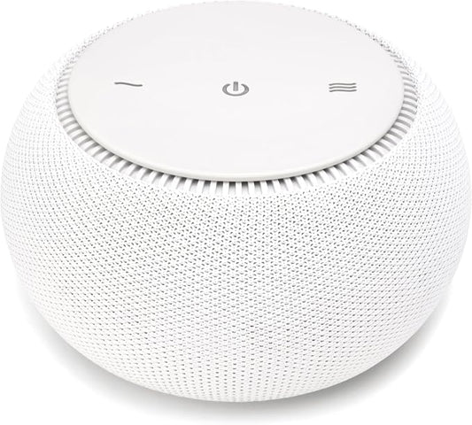 SNOOZ Pro White Noise Sound Machine - Natural Fan Noise, Non-Looping Sound, App Scheduler - Travel Case Included, Sleep Aid for Adults & Baby, 10 Volume Settings, Portable, Gift Registry - Cotton
