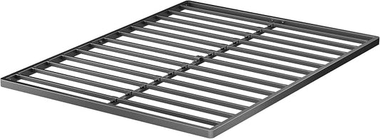 VIPSHOW 2 Inch California King Metal Box Spring with Round Corners - 3000 lbs Capacity, Low Profile Bed Slat Replacement Bunkie Board with Steel Slats, Noise-Free, Easy Assemble, Black