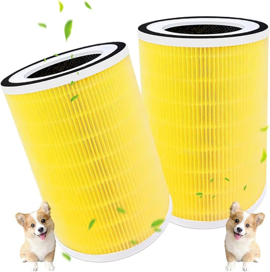 True HEPA KILO Pet Filter Compatible with Afloia KILO, KILOPLUS, KILOPRO, MIRO,MIRO PRO and MORENTO MR-Kilo, Kalo Air Purifier, 360° 3-Stage Filtration, 2 Pack