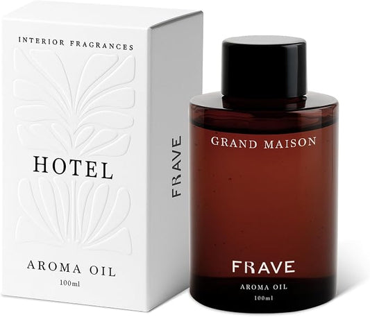 Grand Maison Hotel Diffuser Oil 100ml, 3.38 oz Aroma Oil, Scent Inspired by World’s Most Prestigious Grand Hotels, Aromatherapy Refill Fragrance for Waterless Cold Air Diffusers, Home, Office