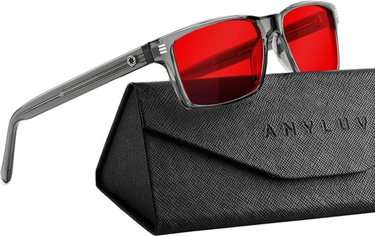 ANYLUV Blue Light Glasses Men Woman, Blue Light Blocking Glasses for Computer Gaming, Eye Strain Relief Eye Protection