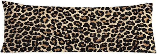 Leopard Print 20x54 Body Pillow Cover, Cheetah Print Room Decor, Trendy Girly Room Decor, Wildlife Animal Skin Theme Cheetah Decorative Long Body Pillow Cases for Bed Couch