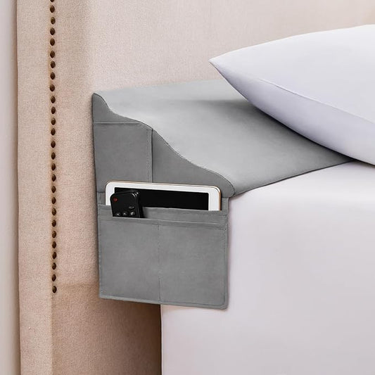 Bed Wedge Pillow for Headboard Gap Filler Queen(60"x6"x10")-Triangle Pillow Wedge for Bed, Mattress Wedge Gap Filler for Headboards, Soft Washable Cover, Neck Back Support&Sleeping Pillow Wedge, Gray