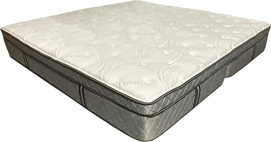 Triad Majestic 84x84 Mattress 12" Natural Latex Wyoming King Mattress (Triad Majestic 84x84 Mattress 12" Plush Natural Latex Wyoming King Cooling and Pressure Relieving Plush Feel)