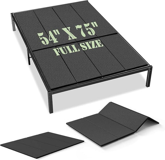 Upgraded S-Curved Rib Bunkie Board Full Size 54'' x 75' 10mm Heavy Duty Under Mattress Bed Support Slats - Breathable, Noise Minimizing, Moisture Resistant Bunkieboards