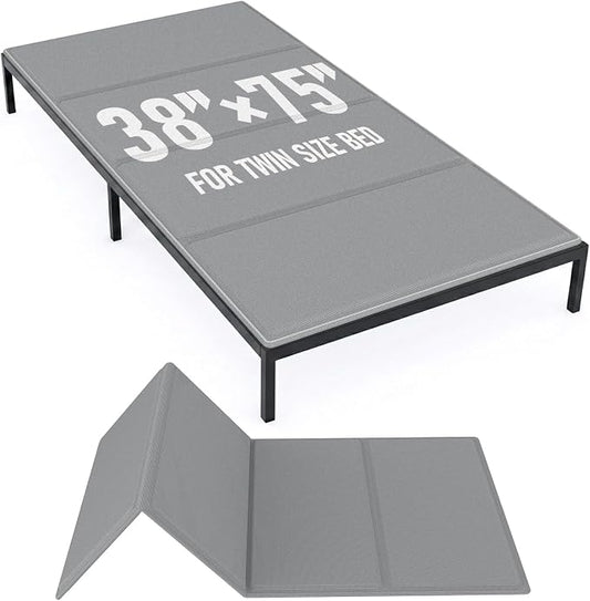 Bunkie Board Twin Size (38x75''), 10mm Bed Boards for Under Mattress, Breathable, Noise Minimizing, Moisture Resistant Bunkieboards, Heavy Duty Bed Support Board for Platform & Slatted Frames