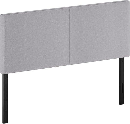 Furinno Roanne Upholstered Headboard, Queen, Glacier