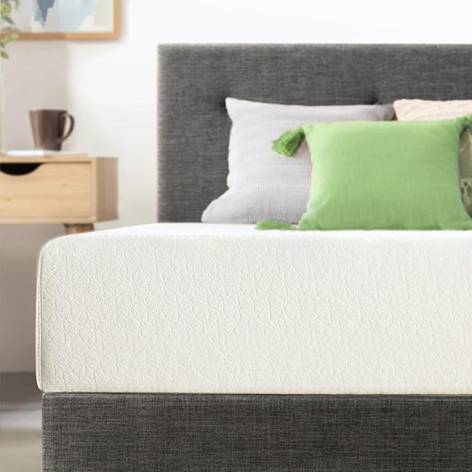 Best Price Mattress 8 Inch Full Mattress Bed-In-A-Box, Green Tea Memory Foam , White