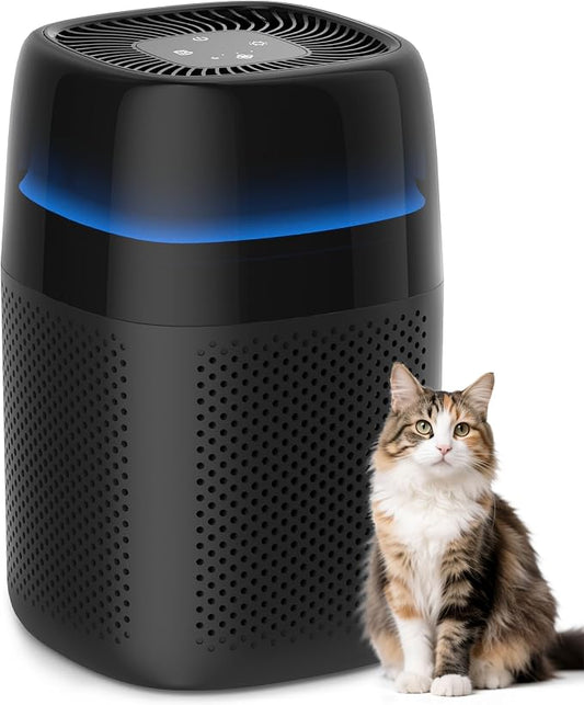 ZQA-5000A Air Purifiers for Home Bedroom to 1600 Ft², H14 True HEPA Room Air Purifiers for Bedroom With Sleep Mode Light Mode & Aroma Function Air Cleaner Smoke Odor Dust Pollen Pet Dander