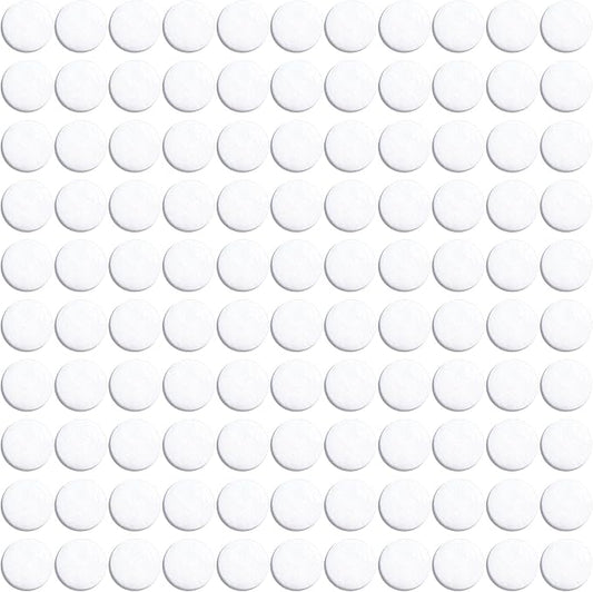 100pcs Aromatherapy Refill Felt Pads, 0.67in/17mm Unscented Air Freshener Replacement Pads, Perfumes Refill Tablets for Car Diffuser- White