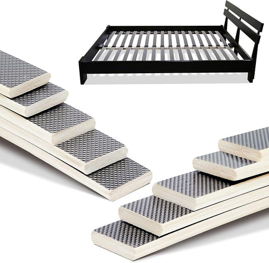 Sintuff 5 Pack Wooden Slats Bed Slats Replacement for Twin, Full, Queen Size Slatted Metal Bed Frame Sofa Under Mattress Support Foundation Platform Repair Parts, Easy Assembly, 29.3" x 0.39" x 2"