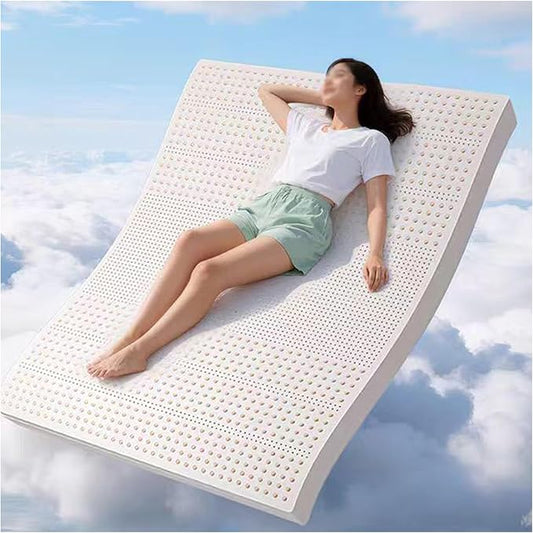 Natural Latex Mattress Topper with Organic Cotton Cover, Medium Firm 1/2/3/4 Inch Thick, Ventilation Honeycomb Latex Bed Mat, Maintain Deep Sleep,7.5cm,90x200cm(35x79in)