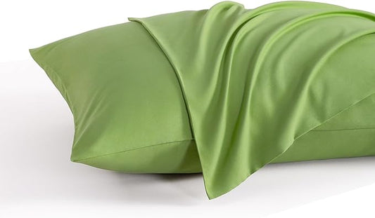 NTBAY King Pillow Cases Set of 2, 2 Pack Brushed Microfiber 20x40 Pillow Cases, Soft, Wrinkle, Fade, Stain Resistant Sage Green Pillow Cases with Envelope Closure, 20x40 Inches, Sage Green
