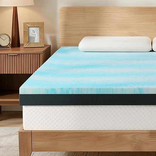Firm to Extra Firm Mattress Topper Twin Size 3 Inch, Pain Relieving Foam Bed Topper for Extra Support, Gel Memory Foam&High-Density Foam Mattress Pad, CertiPUR-US Certified