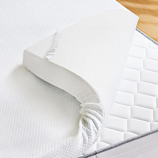 Sweetcrispy Mattress Topper Full with Removable Soft Cover, Memory Foam 2 Inch Thick Gel Infused Cooling Toppers Pad for Full Size Bed, Sleeper Sofa, RV, Camper, CertiPUR US Certified