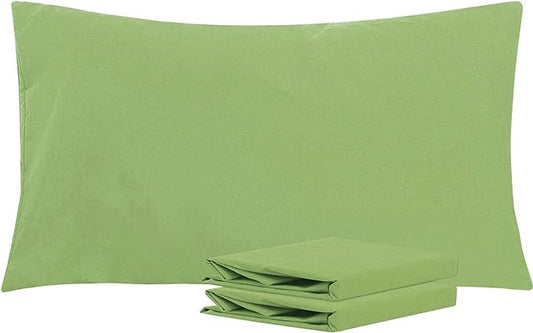 NTBAY King Pillowcase Set - 2 Pack Brushed Microfiber 20x36 Pillowcases - Soft, Wrinkle-Free, Fade-Resistant, Stain-Resistant, Sage Green Pillowcases with Envelope Closure - 20x36 Inches, Sage Green