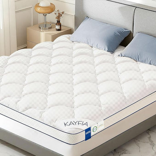 3 Inch TwinXL Mattress Topper, Extra Thick Memory Foam Mattress Pad for Back Pain Relief, Pillow Top Mattress Topper with Breathable Air Mesh Sides, Fluffy Supportive Pressure-Relieving Bed Topper