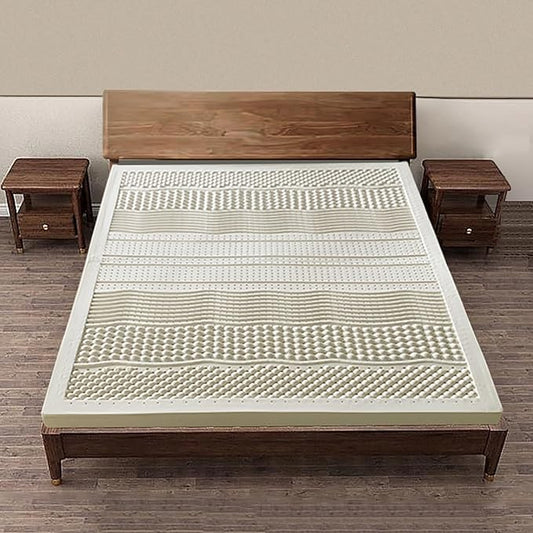 Natural Latex Mattress Topper, Single Twin Full Queen King Size Folding Portable Mattress Japanese Tatami Roll Mat Foldable Dormitory Mattress,10cm,180x220cm