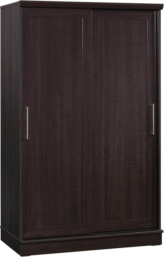 Sauder Homeplus Wardrobe Cabinet with Sliding Doors, Dakota Oak Finish