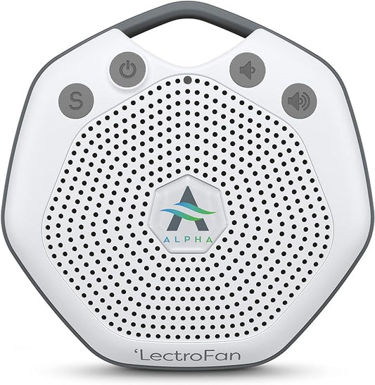 Adaptive Sound Technologies LectroFan Alpha - White Noise Machine to Support Restful Sleep - Blocks Ambient Sound - Built-in Lullabies - Convenient Clip Attachment - Portable Relaxation Support