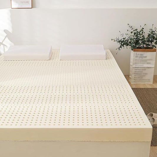 Natural Latex Mattress, 1/2/3/4In Medium Soft Organic Mattress Foldable Floor Sleeping Bed,Twin,39x75x2in