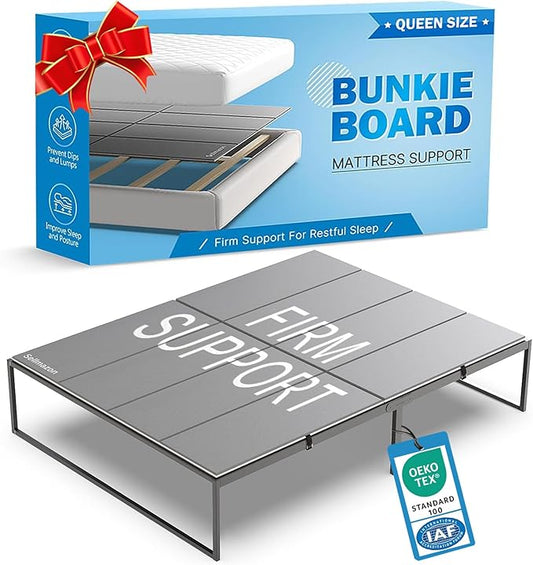 Bunkie Board Queen Size (60x80''), Heavy Duty Bed Boards for Frame, Sleeper Sofa Support Board to Stop Sagging Mattress, Breathable, Noise Minimizing, Moisture Resistant
