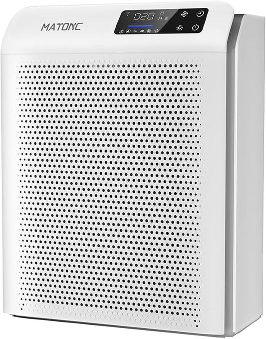 Air Purifiers for Home Bedroom Large Room Up to 3500 Ft², App Smart Control,Real-Time Air Quality Sensor, Sleep Mode, Auto Mode, HEPA Air Purifier for Pet Hair Dust Odors