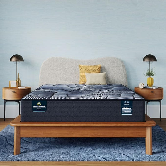 Serta Perfect Sleeper X - Kendall 13" Plush King Hybrid Mattress - 5 Support Zones and Cooling Tech for a Restorative Sleep - 100 Night Trial, CertiPUR-US Certified