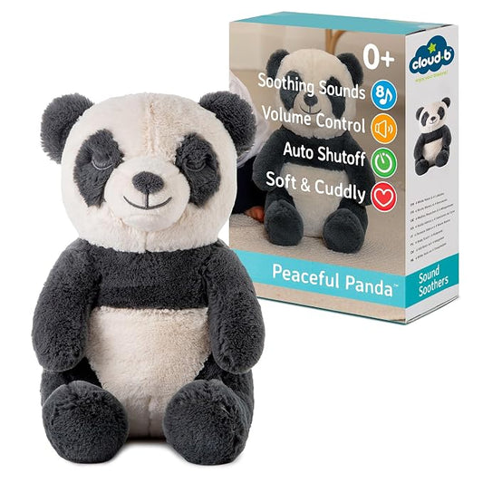 Cloud b Sound Machine with White Noise Soothing Sounds | Cuddly Stuffed Animal | Adjustable Settings and Auto-Shutoff | Peaceful Panda™