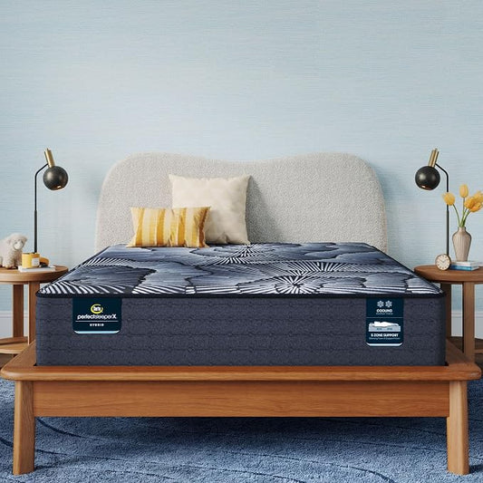 Serta Perfect Sleeper X - Aspen 12.5" Firm Full Hybrid Mattress - 5 Support Zones and Cooling Tech for a Restorative Sleep - 100 Night Trial, CertiPUR-US Certified
